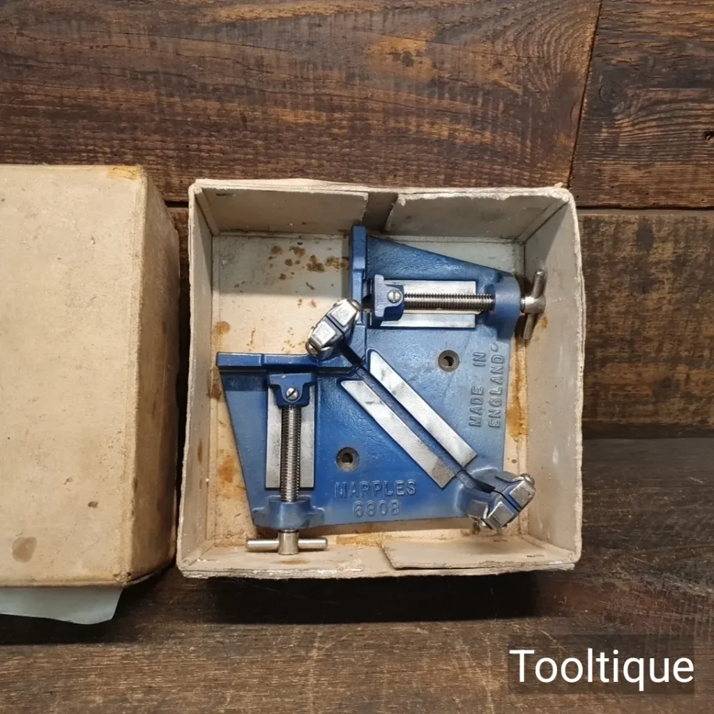 Vintage Boxed William Marples No: 6808 Junior Mitre Cutting Vice Guide & Clamp