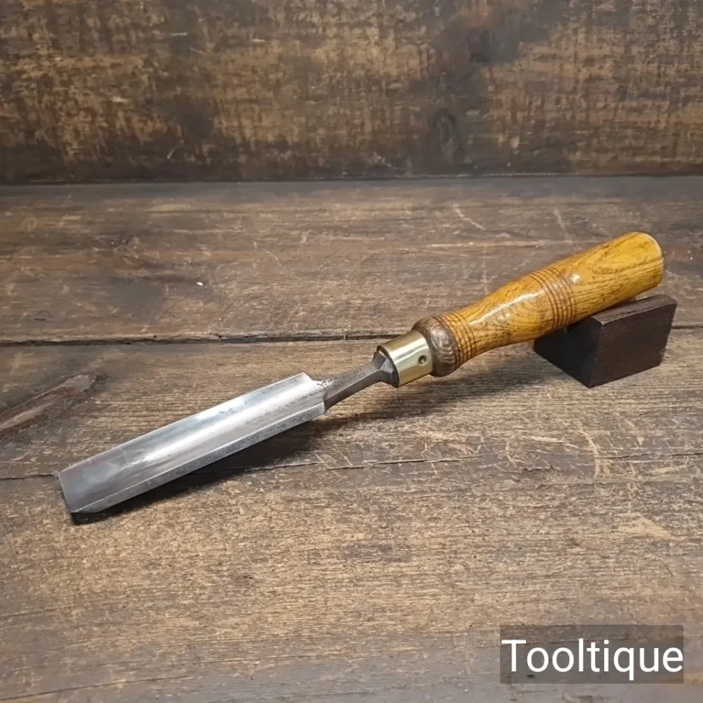 Antique 1” Kenyon Sheffield Cast Steel Carpenters Gouge Chisel - Refurbished