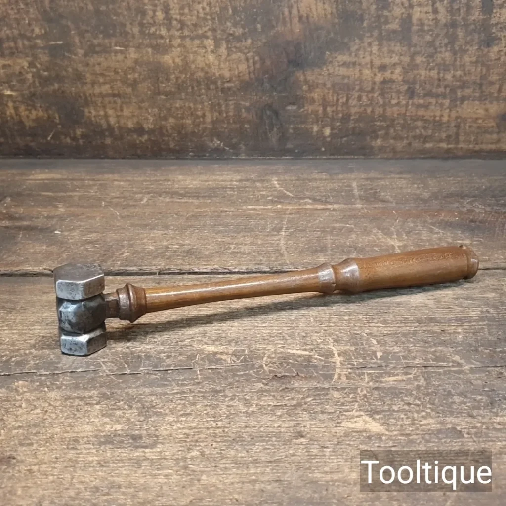 Unusual & Rare Nutty Cast Steel Hammer Ornate Handle - Good Condition
