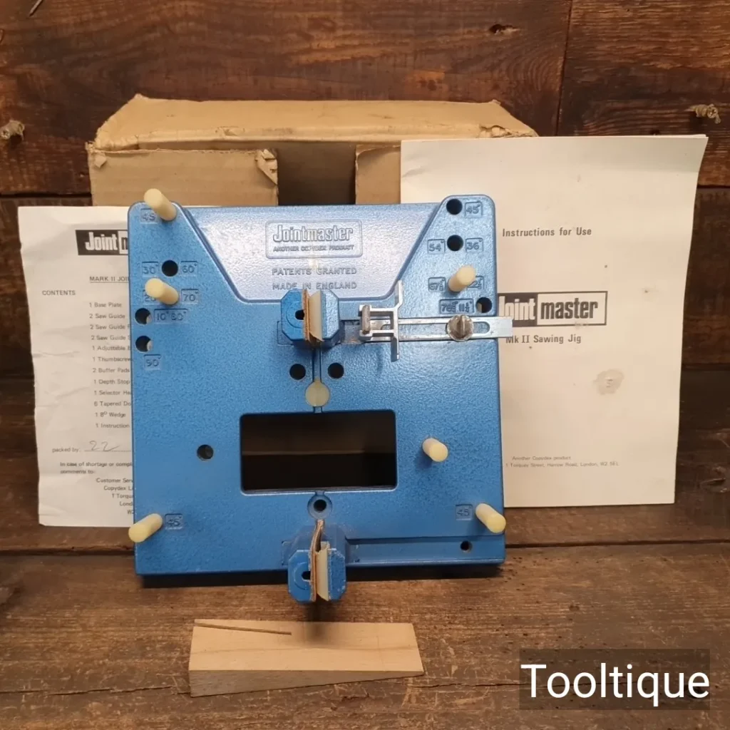 Vintage Boxed Jointmaster Sawing Jig with Instructions - Good Condition