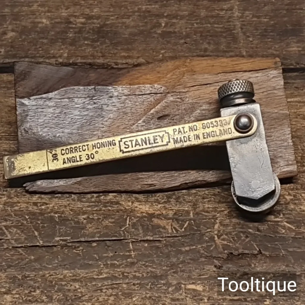 Vintage Stanley Plane Iron Clamp Tight Angle Set Honing Guide - Good Condition