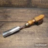 Vintage 1 3/16” Keaney & Wood Cast Steel Carpenters Gouge Chisel - Refurbished