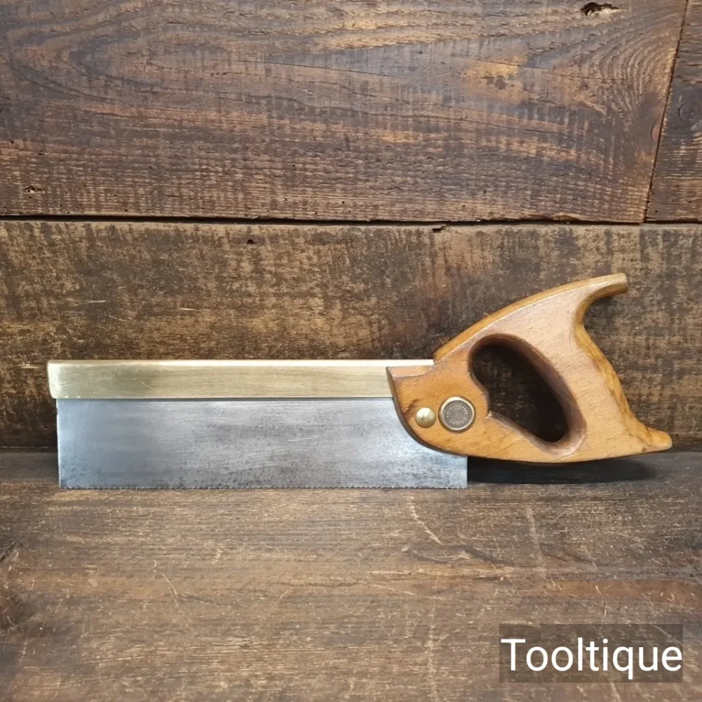 Vintage 1950’s Spear & Jackson Sheffield 10” Brass Back Dovetail Saw - Fully Refurbished