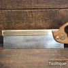 Vintage 1950’s Spear & Jackson Sheffield 10” Brass Back Dovetail Saw - Fully Refurbished
