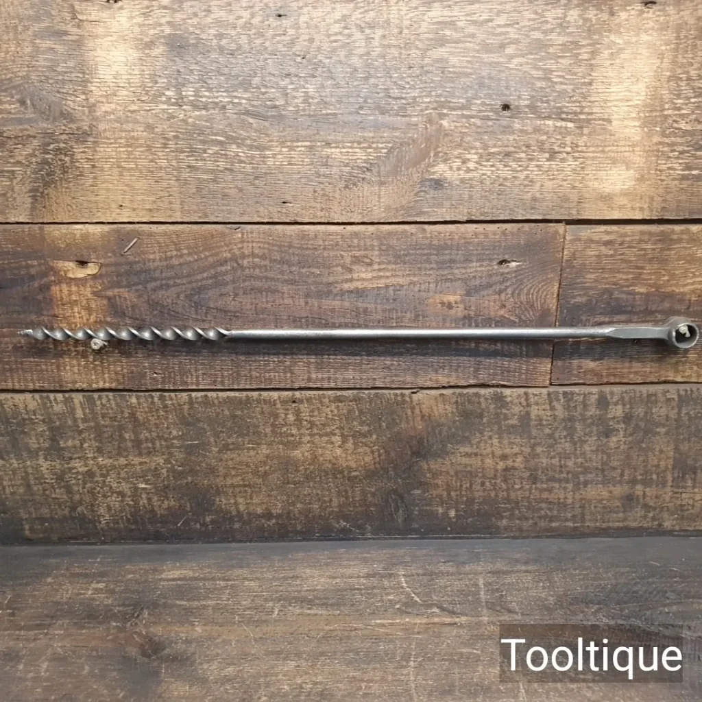 Vintage Timber Framing 9/16” Scotch Barrel Pattern Auger Bit - Sharpened