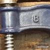Vintage Pair of Record 8” Course Threaded Carpenters Wing Nut G Cramps - Refurbished