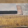 Vintage Norton India Med/fine Oil Stone in Wooden Box - Lapped Flat