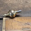 Vintage Small Steel Tipped Brass Plumb Bob - Refurbished Ready To Use