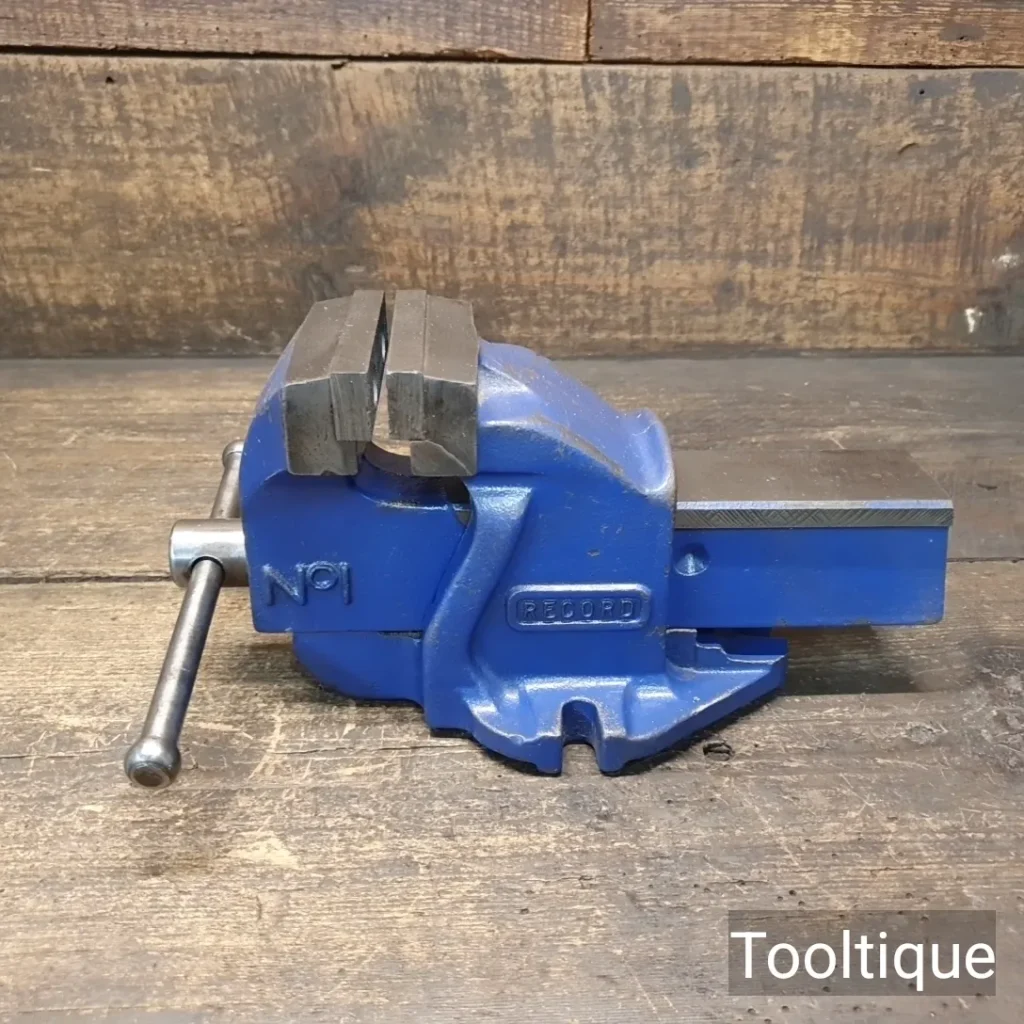 Vintage Record Tools England No: 1 Engineers Vice - Good Condition