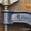 Vintage Pair of 6” Course Square Threaded Carpenters Wing Nut G Cramps - Refurbished