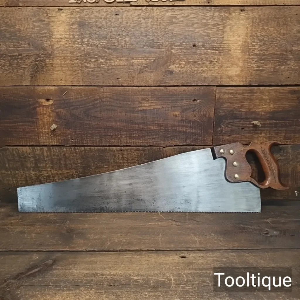 Antique 24” Crownshaw Chapman & Co. Pre: WW1 The DON Rip Saw 6NTPI - Refurbished