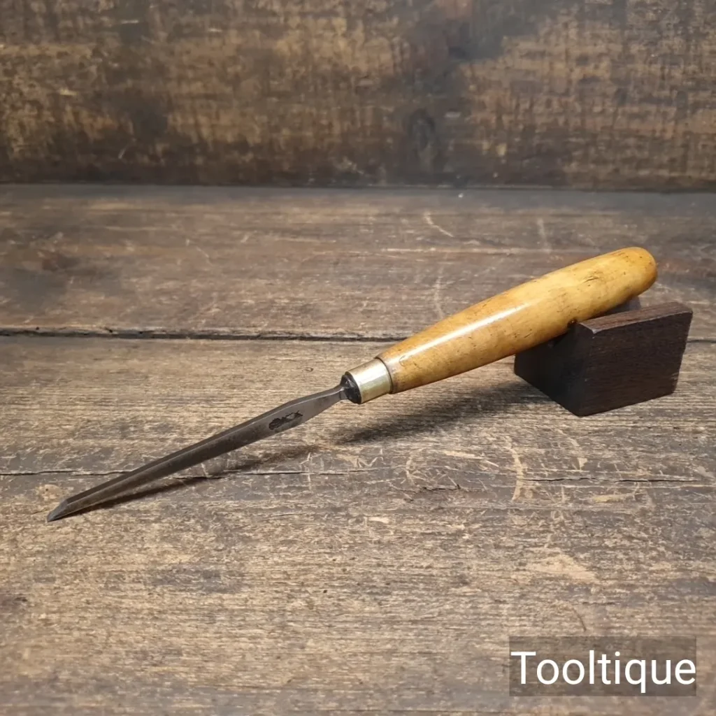 Vintage 1/8” I. Sorby Firmer Chisel Boxwood Handle - Refurbished