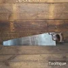Antique 26” Drabble & Sanderson Sheffield Split Nut Rip Saw - Fully Refurbished