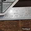 Vintage 12” Rabone Chesterman No: 1912 Imperial & Metric Cast Steel Adjustable Set Square