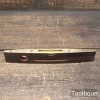 Vintage I&D Smallwood Birmingham 9” Rosewood & Brass Boat Level - Good Condition