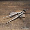 Vintage 7” Hawksley Spring Steel Dividers Stamped 1966 - Refurbished