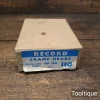 Vintage Boxed Record Tools No: 130 Pair of Sash Cramp Heads - Good Condition