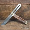 Vintage 10” Stanley USA Rosewood & Brass Sliding Bevel - Refurbished