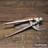 Antique 7” Leatherworking Cast Steel Square Leg Dividers - Refurbished