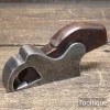 Antique Cast Steel Mahogany Infill Bullnose Plane - Refurbished Ready To Use