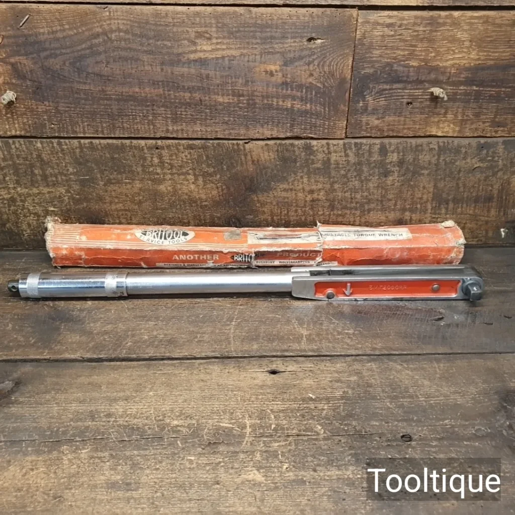 Vintage Boxed Britool Adjustable Torque Wrench EVT2000RR - Good Condition