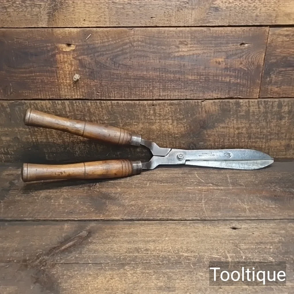 Vintage Cornelius Whitehouse Cast Steel Gardeners Hedging Shears - Fully Refurbished