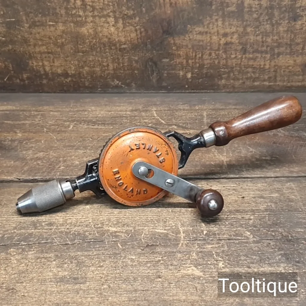 Vintage Stanley No: 805 Single Pinion Egg Beater Hand Drill - Refurbished