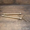 2 No: Vintage British Brass Water Levels - Refurbished & Good Condition