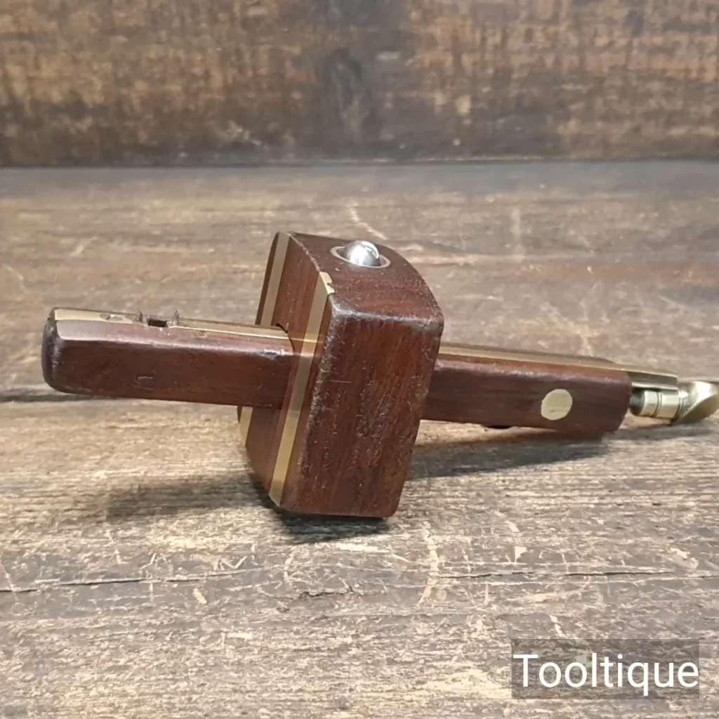 Vintage Carpenters Rosewood & Brass Mortice Gauge - Refurbished