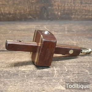 Vintage Carpenters Rosewood & Brass Mortice Gauge - Refurbished