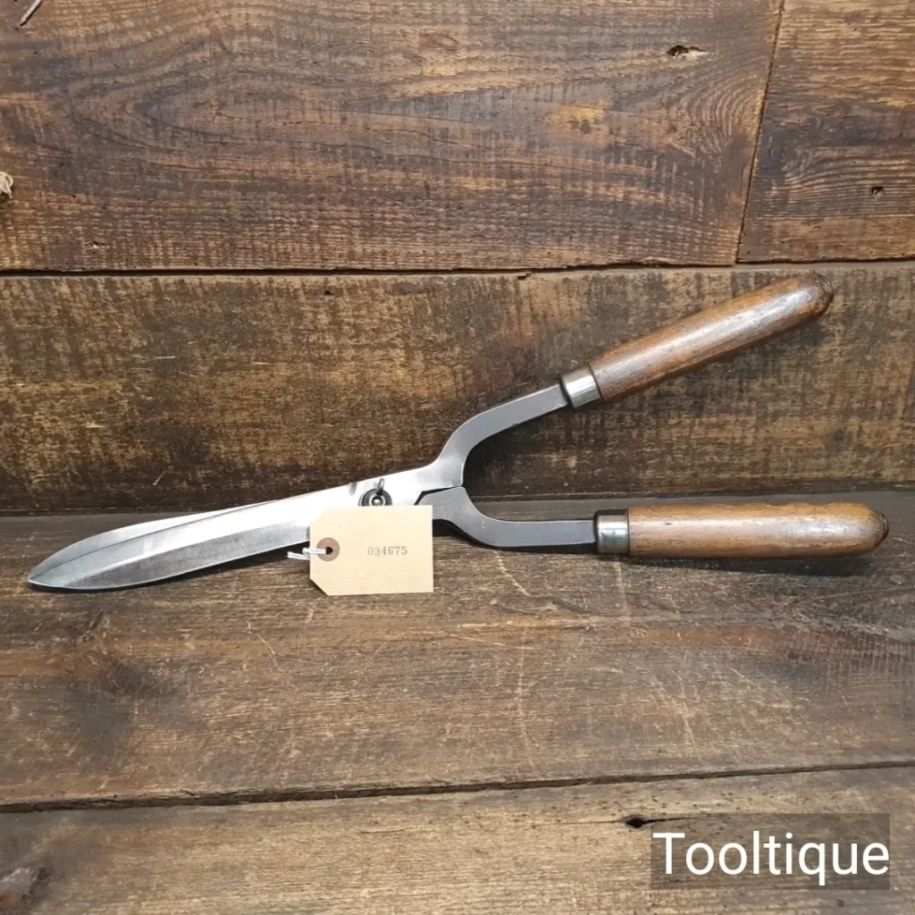Vintage T.O.F Germany Cast Carbon Steel Gardening Shears - Fully Refurbished