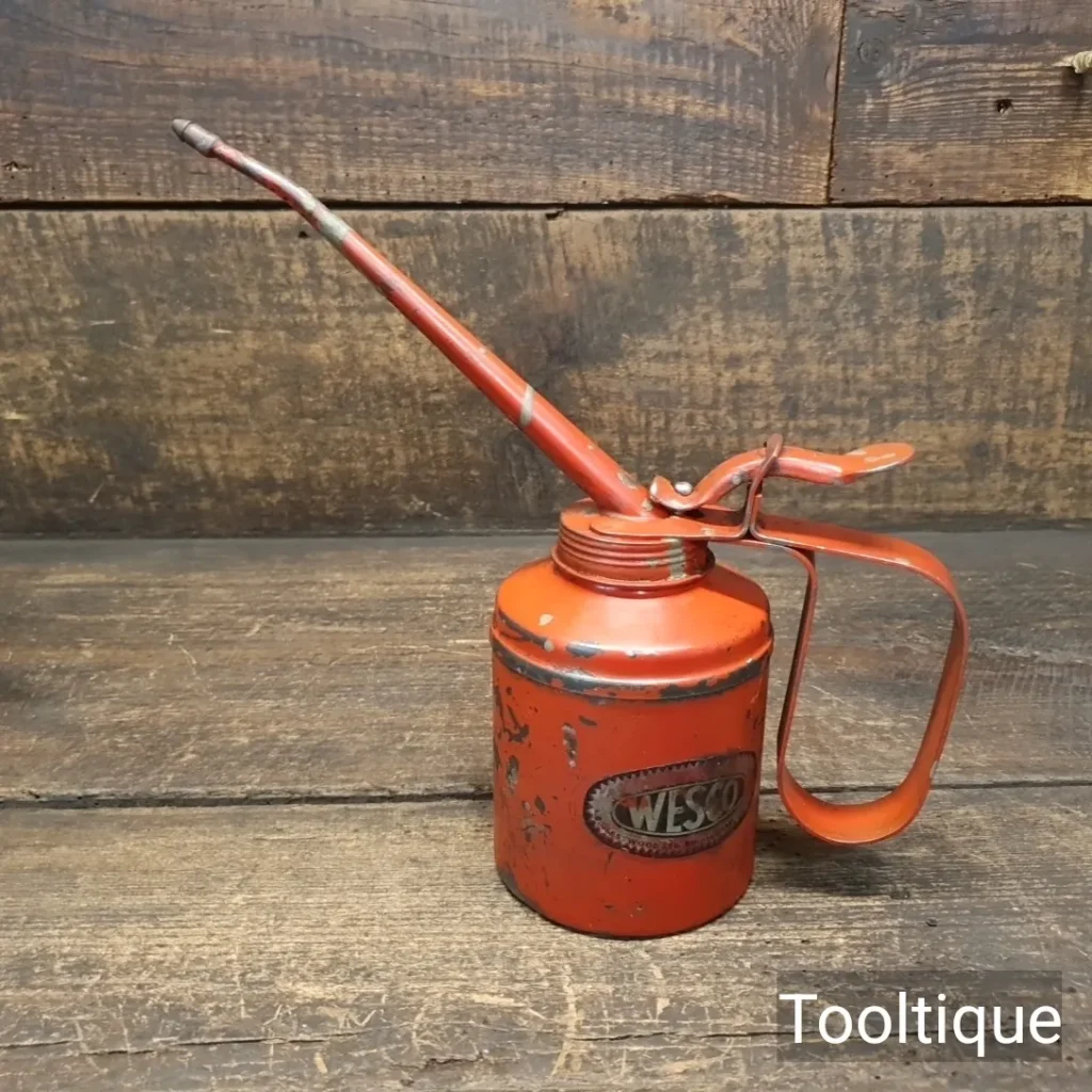 Vintage Wesco Birmingham ¼ Pint Pump Dispenser Oil Can - Good Condition