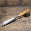 19th C Antique 1 1/8” Sanderson Bros & Co. Carpenters Gouge Chisel - Refurbished