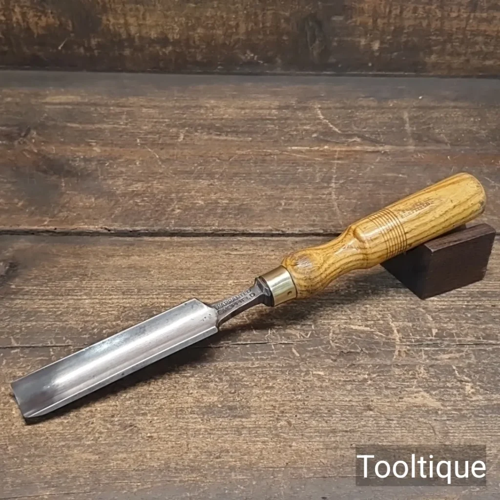Vintage 15/16” W. Wain Sheffield Forged Steel Gouge Chisel - Refurbished