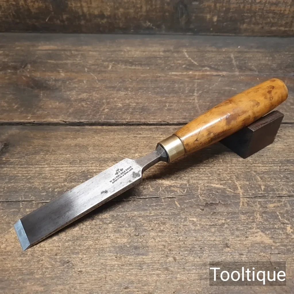 Vintage 1” W. Marples & Sons Forged Steel Firmer Chisel - Refurbished