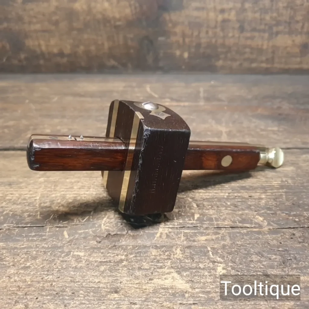 Vintage Carpenters Rosewood & Brass Mortice Gauge - Refurbished