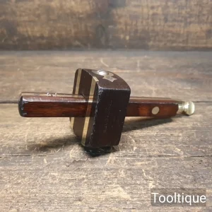 Vintage Carpenters Rosewood & Brass Mortice Gauge - Refurbished
