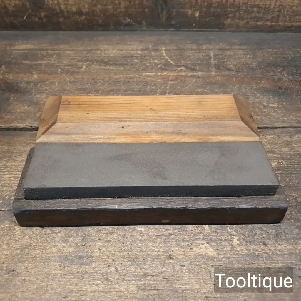 Vintage 8”x 2” Medium Grit Carborundum Oil Stone in Box - Lapped Flat