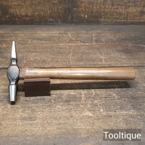 Unusual Vintage Upholsterers Tapered Head Cross Pein Tack Hammer - Refurbished