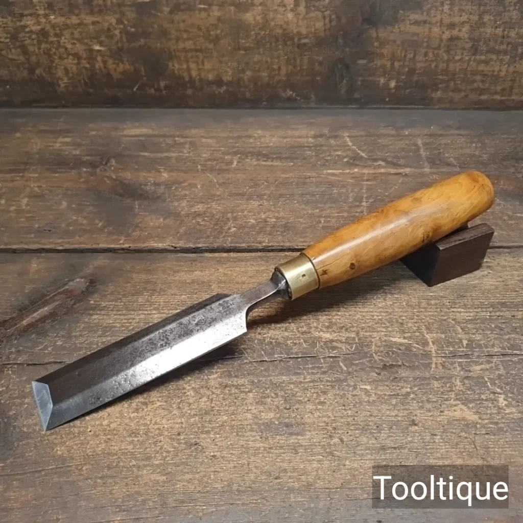 Vintage 1 3/8” John Bull Sheffield Carpenters Bevel Edge Chisel - Refurbished
