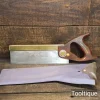Crisp Vintage 10” Spear & Jackson Superior Brass Back Tenon Saw - Sharpened