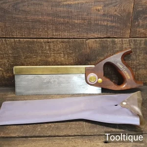 Crisp Vintage 10” Spear & Jackson Superior Brass Back Tenon Saw - Sharpened