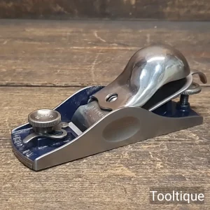 Vintage Record No: 018 Knuckle Cap Adjustable Throat Block Plane - Fully Refurbished