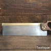 Vintage 14” British Made Brass Back Bench Cross Cut Saw 11 TPI - Fully Refurbished