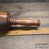 Bespoke Hand Wood-Turned Reclaimed Old Lignum Vitae Mallet - Utile Handle