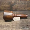 Bespoke Hand Wood-Turned Reclaimed Old Lignum Vitae Mallet - Utile Handle