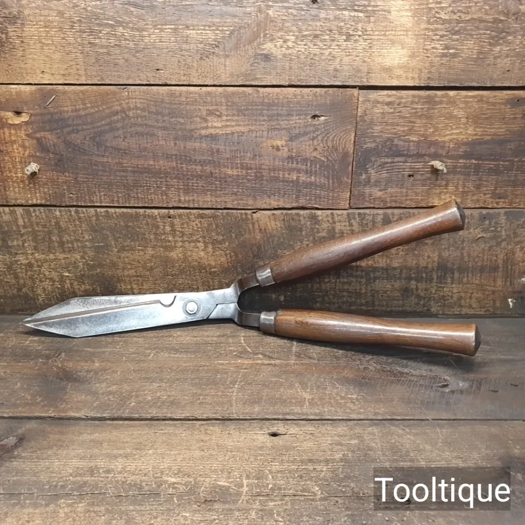 Vintage Skelton Sheffield Gardeners Premier Cast Steel Hedging Shears - Refurbished