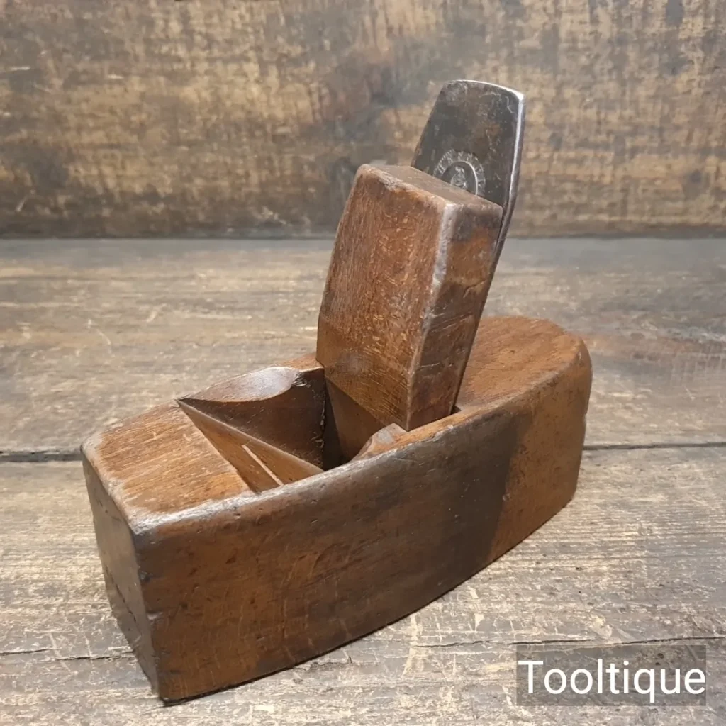 Vintage Beechwood Toothing Plane with I. Sorby Iron - Refurbished
