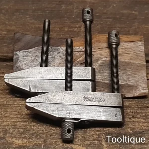 2 No: Vintage 3” Moore & Wright Toolmakers Vices - Refurbished Ready For Use