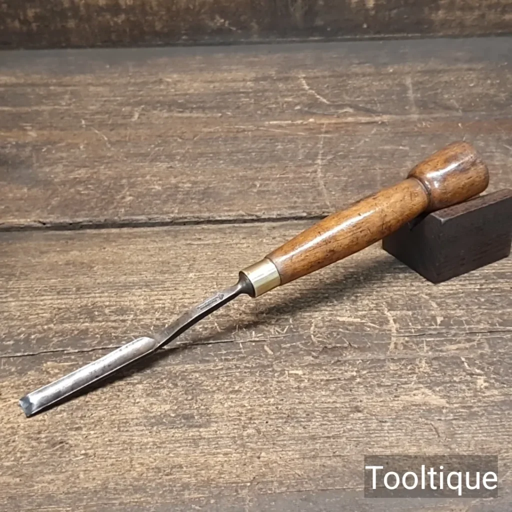 Vintage 3/8” Marples Cranked Woodcarving Incannel Gouge Chisel - Refurbished